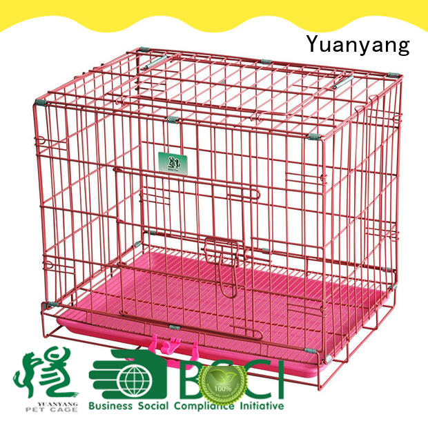 Yuanyang Excellent quality steel dog crate company for transporting puppy