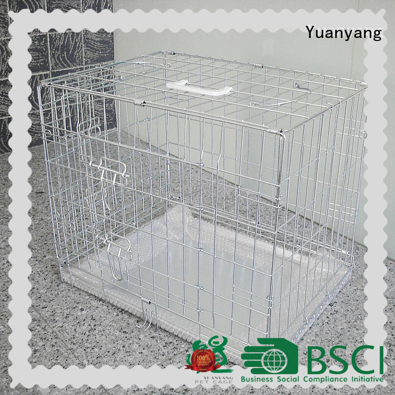 Yuanyang metal wire dog cage factory for transporting dog