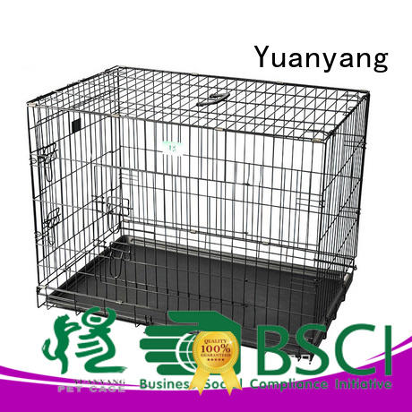 Durable metal wire dog crate supply for transporting puppy