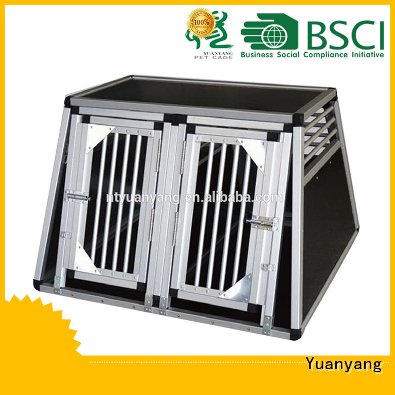 Top aluminum dog box supply for transporting dog