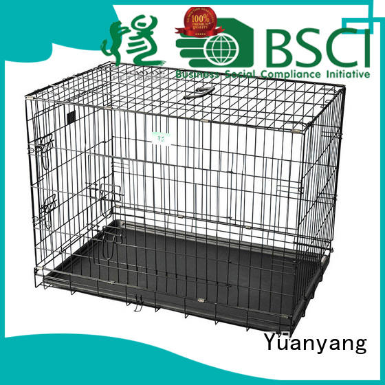 Yuanyang wire dog crates supply for transporting puppy