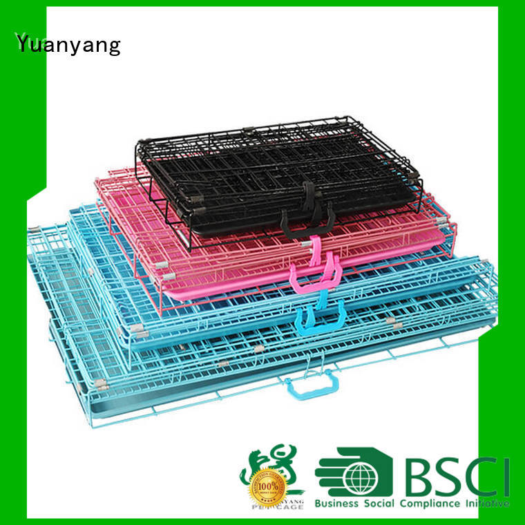 Yuanyang wire dog kennel factory for transporting puppy