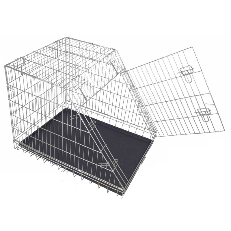 Sloping Folding Galvanized Steel Wire Cage Metal Wire Dog Cage YD004