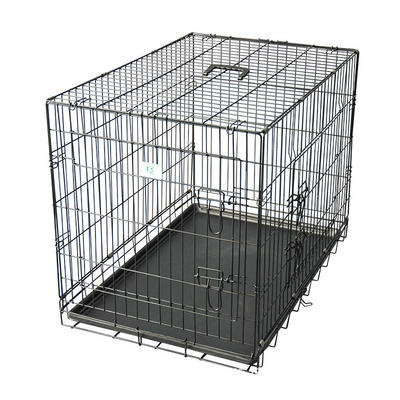 Homes for Pets Dog Crate Double Door Folding Metal Dog Crates YD048