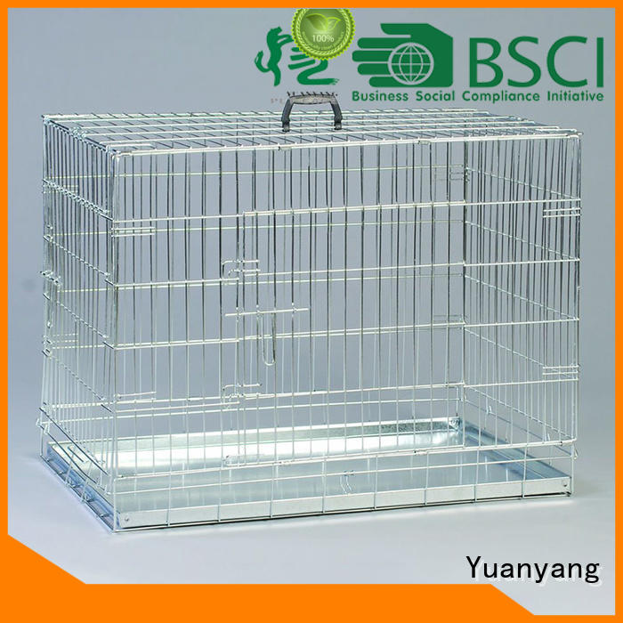 Yuanyang steel dog cage supply for training pet