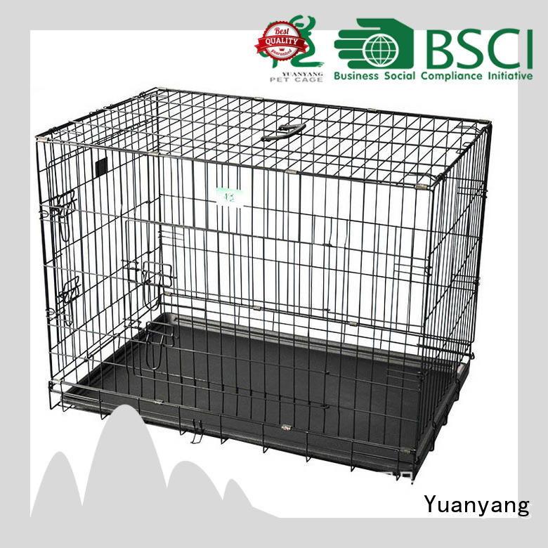 Yuanyang wire pet cage manufacturer for transporting puppy