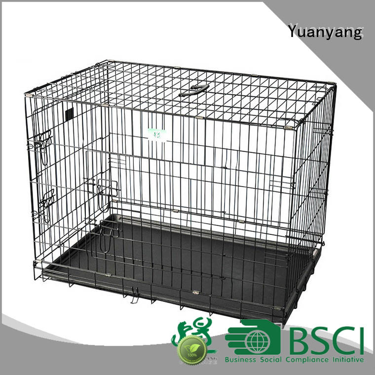 Yuanyang metal pet crate company for transporting puppy