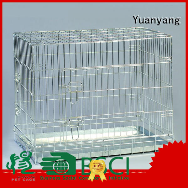 Yuanyang steel dog kennel company for transporting puppy