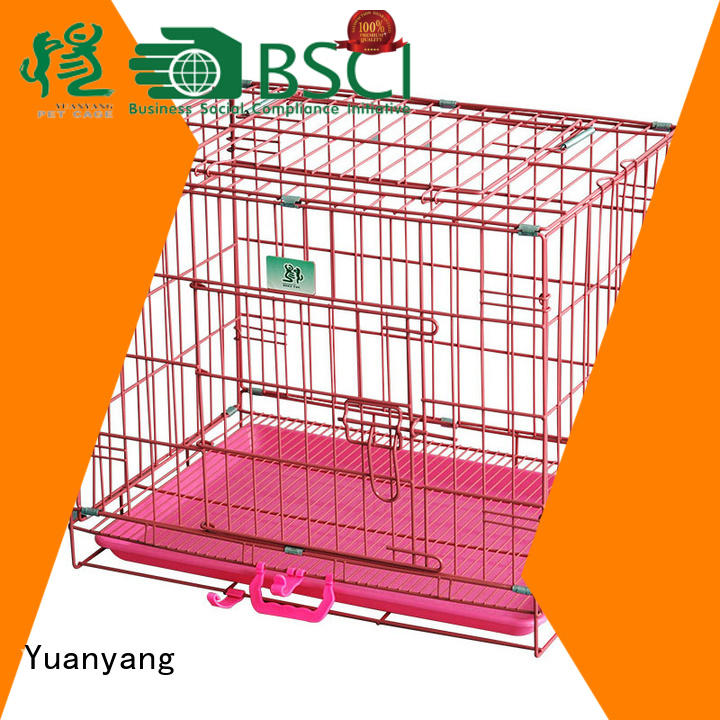 Yuanyang metal wire dog cage supplier for transporting dog