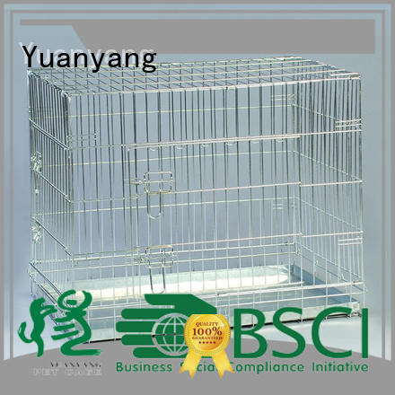 Yuanyang metal dog cage factory for transporting puppy