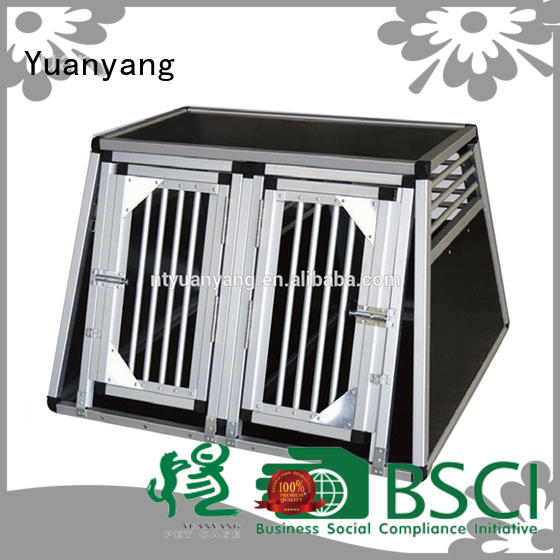 Yuanyang Professional metal wire dog crate supply for transporting puppy