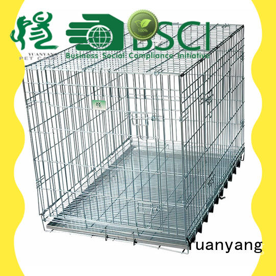 Yuanyang Top metal dog cage supply for transporting dog