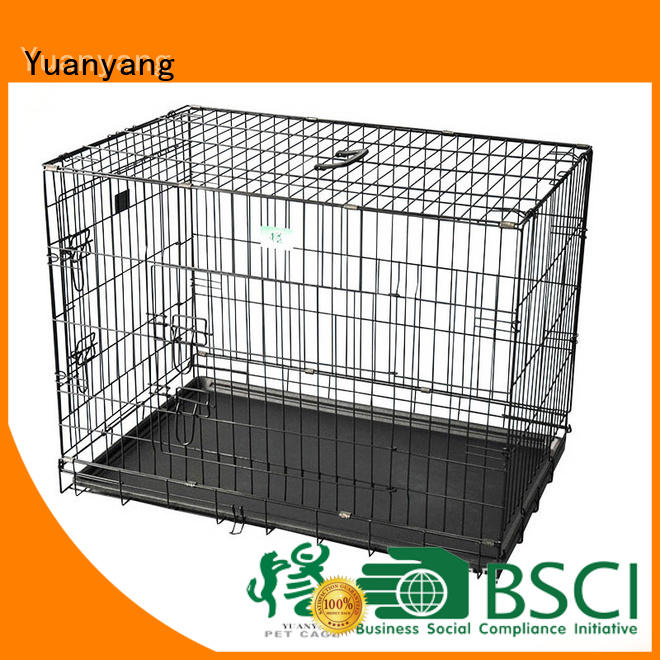 Yuanyang steel dog crate supply for transporting puppy
