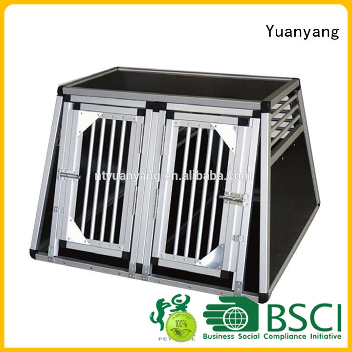Yuanyang Custom aluminum dog cage factory for transporting puppy