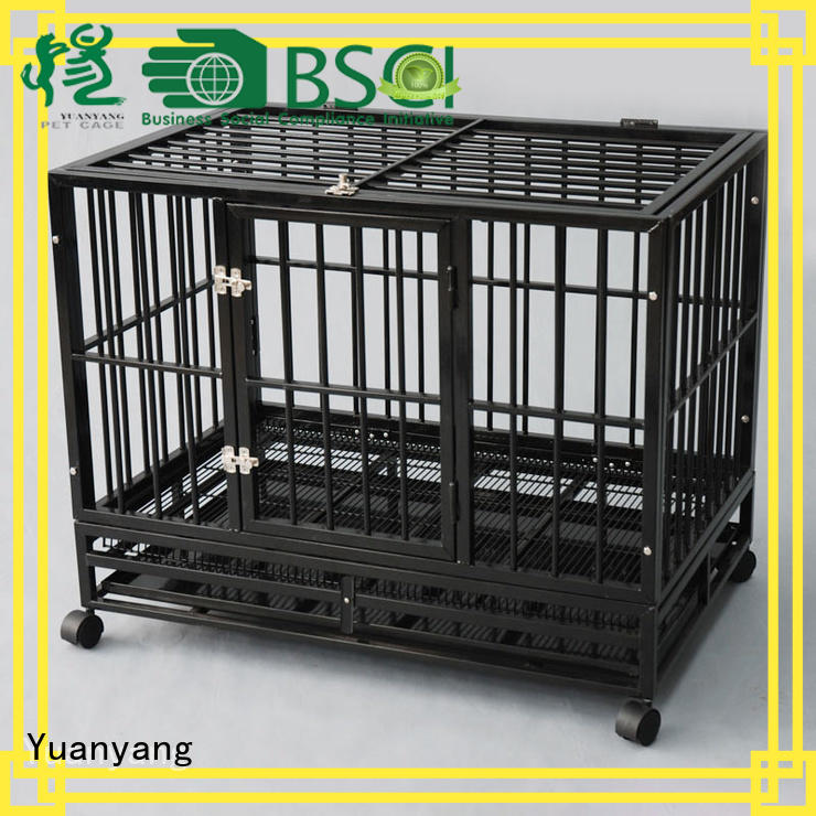 Yuanyang Professional wire pet cage supply for transporting puppy