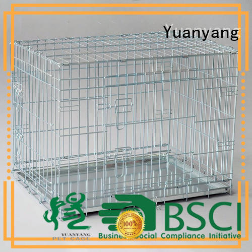 Yuanyang wire dog crate supplier for transporting puppy