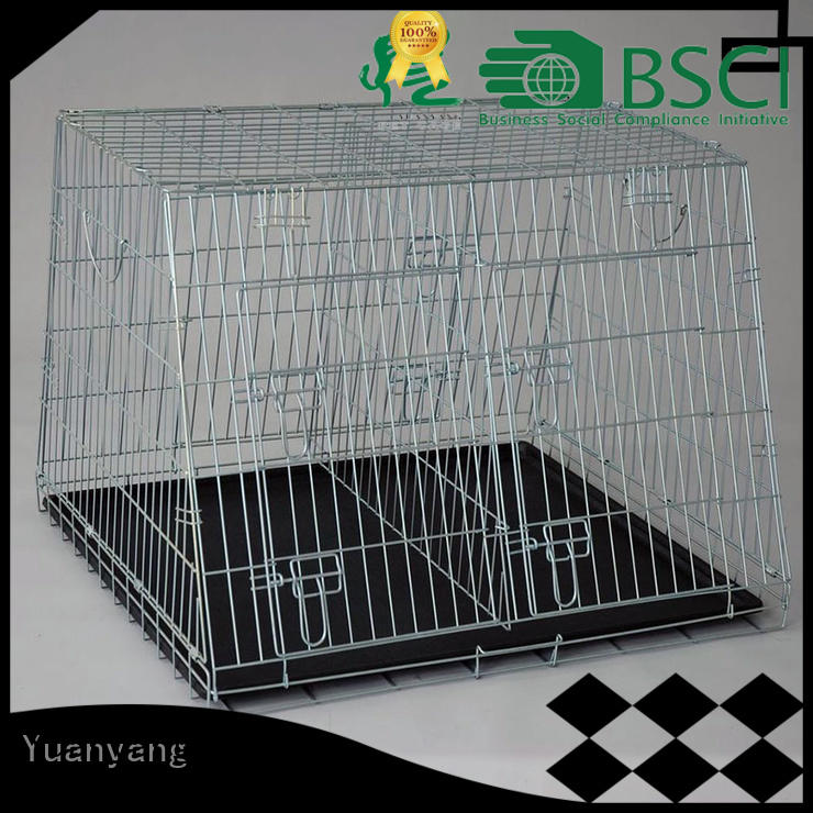 Yuanyang metal pet crate supplier for transporting dog