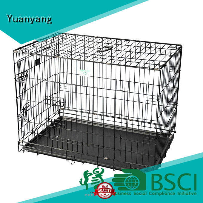 Yuanyang steel dog cage company for transporting puppy