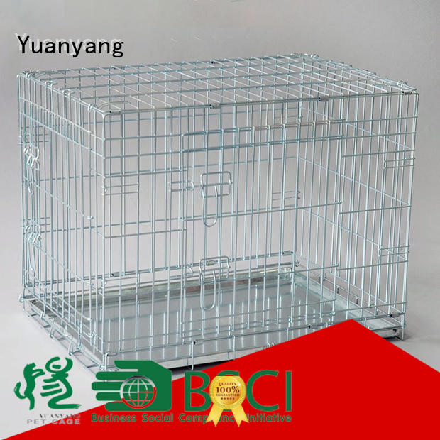 Yuanyang wire dog crates factory for transporting puppy
