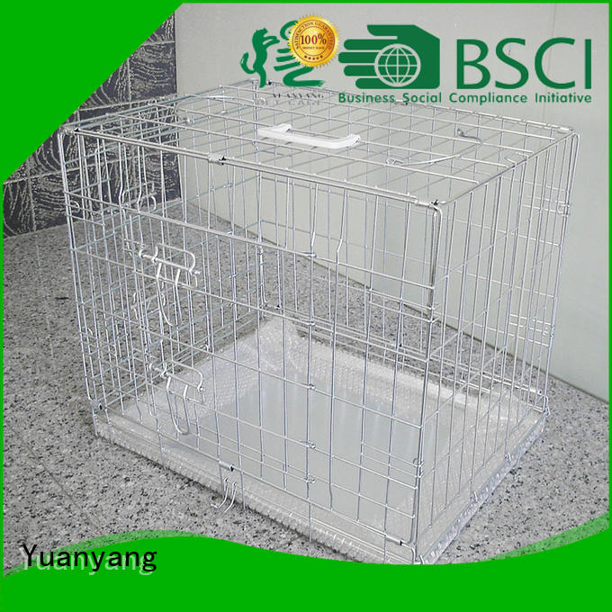 Yuanyang Best metal wire dog crate manufacturer for transporting dog