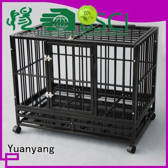Yuanyang Durable metal dog crate supply for transporting dog