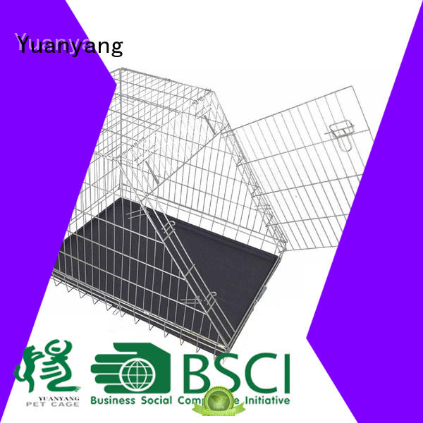 Yuanyang Professional heavy duty dog cage manufacturer for transporting puppy