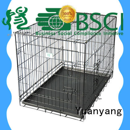 Yuanyang Best metal wire dog cage company for transporting puppy