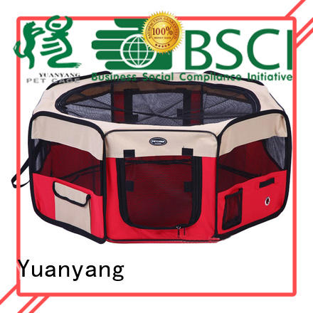 Yuanyang Durable fabric puppy playpen supply comfortable area for pet