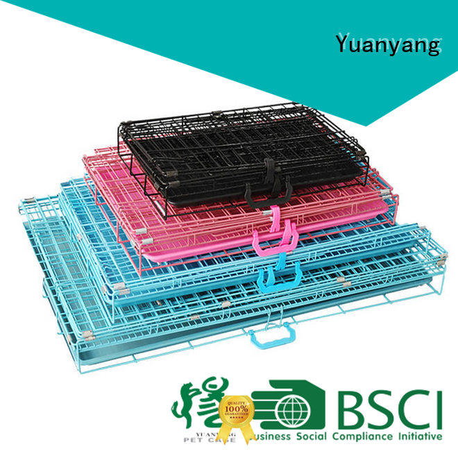 Yuanyang wire dog crates manufacturer for transporting puppy