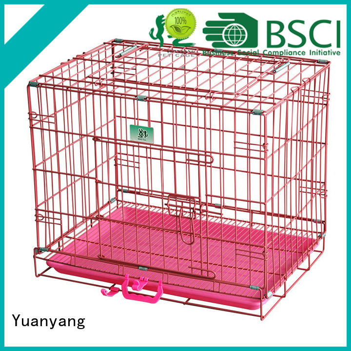 Yuanyang Best metal wire dog crate manufacturer for transporting dog