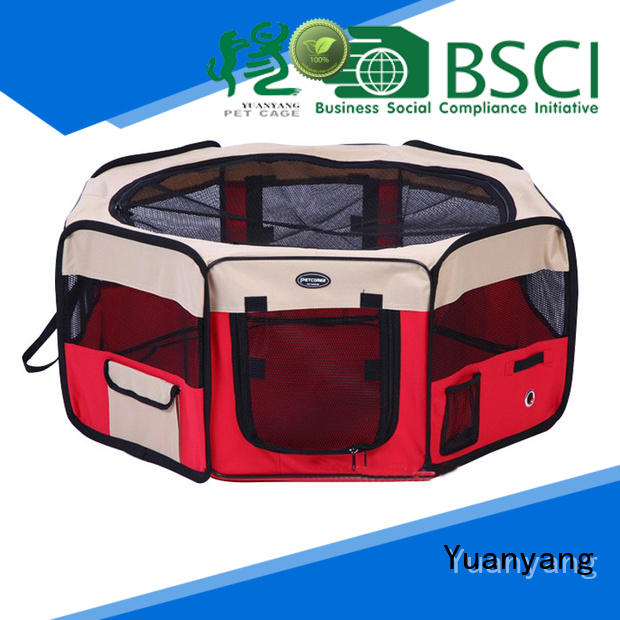 Yuanyang fabric pet playpen manufacturer comfortable area for pet