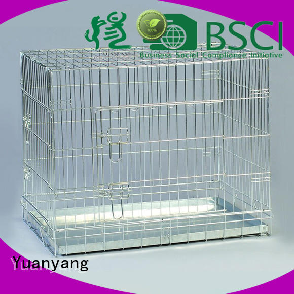 Yuanyang steel dog cage supply for training pet