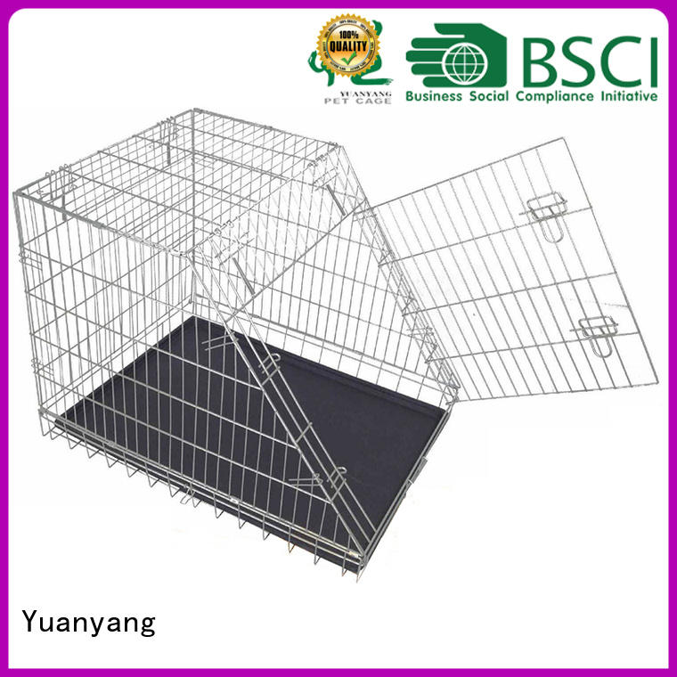 Yuanyang wire dog cage company for transporting puppy