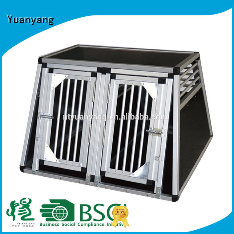 Yuanyang Durable custom aluminum dog crates manufacturer for transporting dog