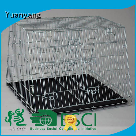 Yuanyang steel dog cage manufacturer for transporting puppy