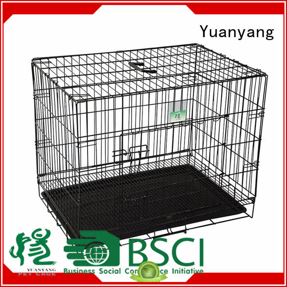 Yuanyang Professional metal dog crate factory for transporting puppy