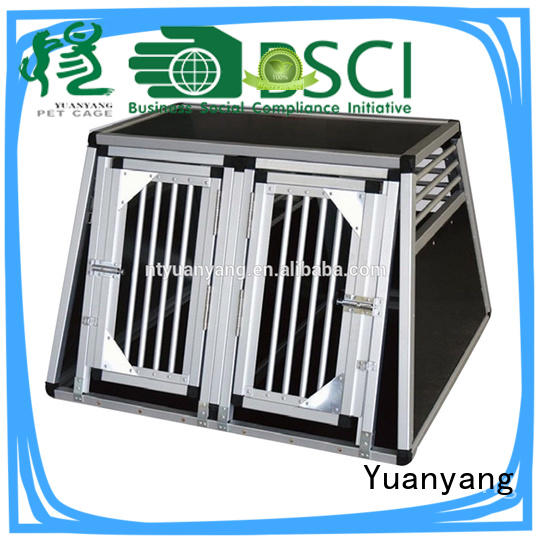 Yuanyang custom aluminum dog crates company for transporting dog
