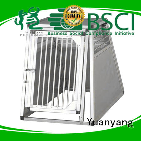 Yuanyang aluminum dog cage factory for dog car transport