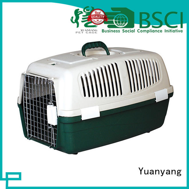 Yuanyang plastic dog cage supplier comfortable area for pet