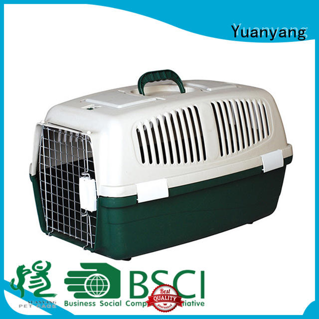 Yuanyang plastic pet kennel manufacturer for carrying dog