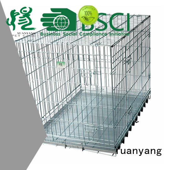 Yuanyang metal wire dog cage supplier for training pet