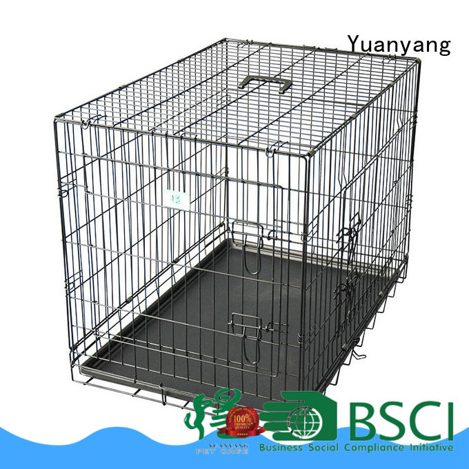 Yuanyang metal wire dog cage supplier for transporting puppy