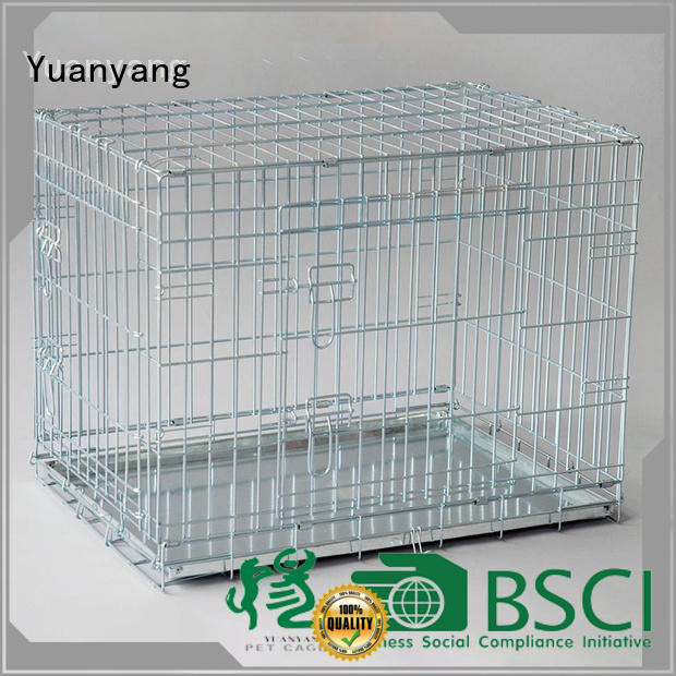 Yuanyang metal pet crate company for transporting puppy