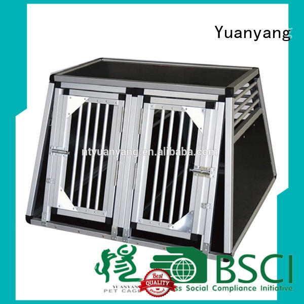 Excellent quality aluminium dog crate company for transporting puppy