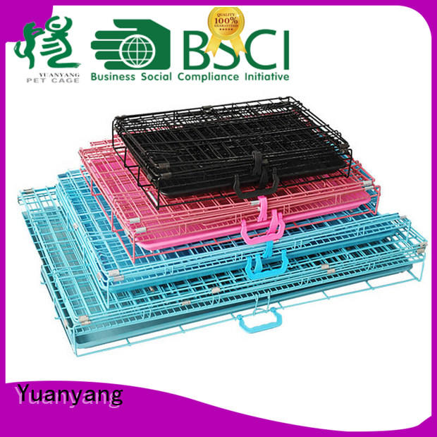 Yuanyang metal dog cage supply for transporting puppy