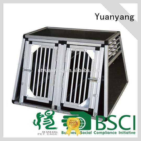 Yuanyang metal wire dog crate supply for transporting dog