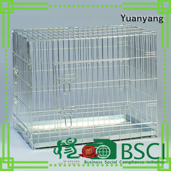 Yuanyang Excellent quality steel dog crate supplier for transporting puppy