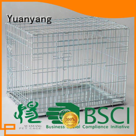 Yuanyang metal dog crate supplier for transporting puppy