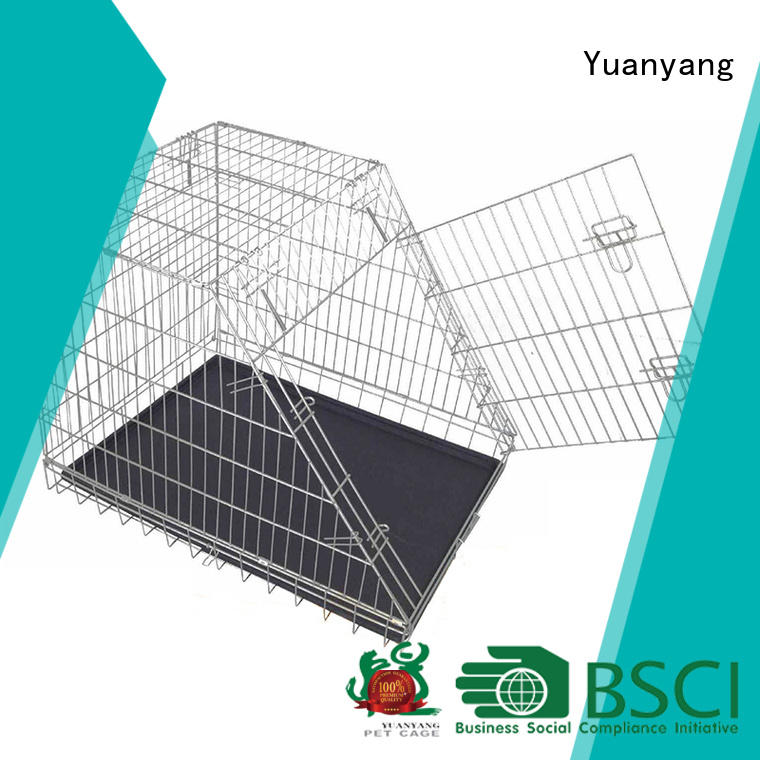 Yuanyang steel dog kennel factory for transporting puppy