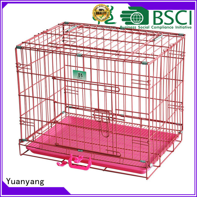 Yuanyang wire dog crates supplier for transporting puppy